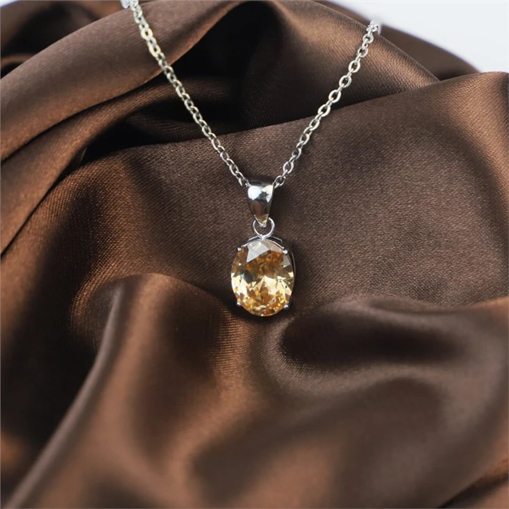 sparking CZ pendant necklace 02